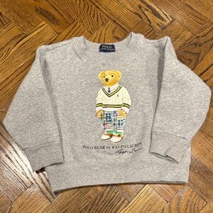 Polo by Ralph Lauren Kids Gray Sweatshirt with Bear Design